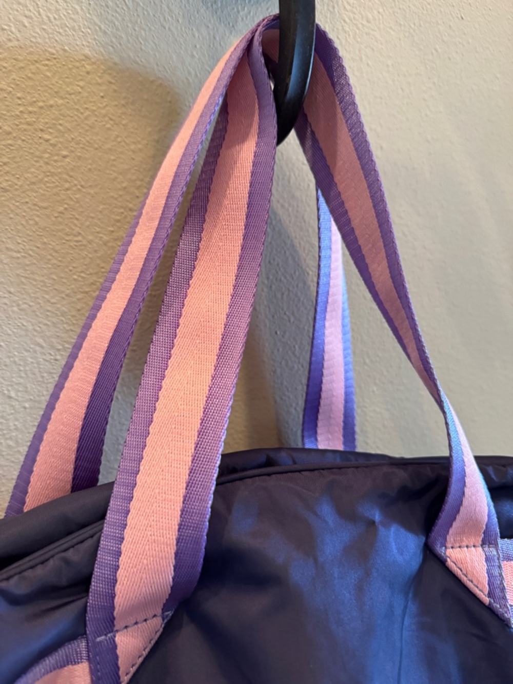 ivivva by Lululemon "Got Game" duffle bag. dark purple color with pink strap - Picture 6 of 12